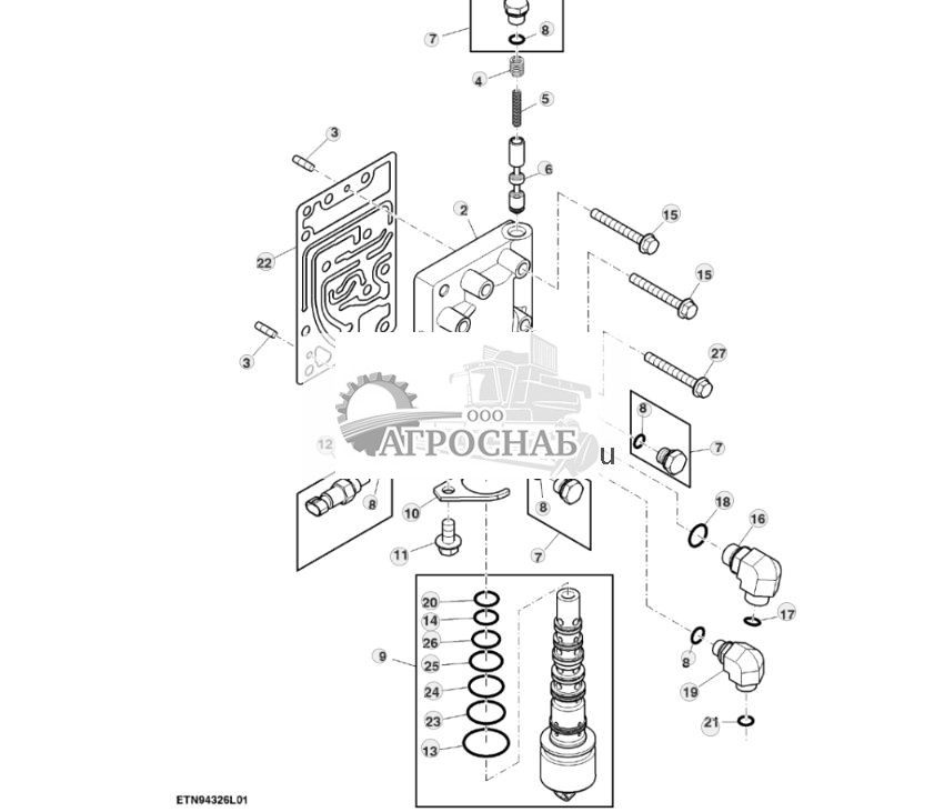 Корпус клапана муфты, с откачивающим насосом, PTO - ST769945 493.jpg